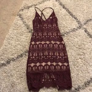 Maroon Vici Dress